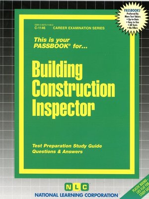 cover image of Building Construction Inspector